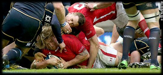 Scotland Wales Richard Hibbard try